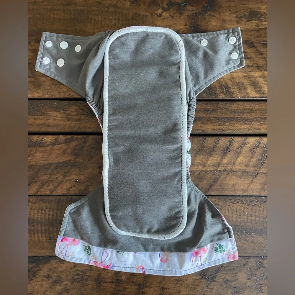 Flamingo Print AIO Cloth Diaper